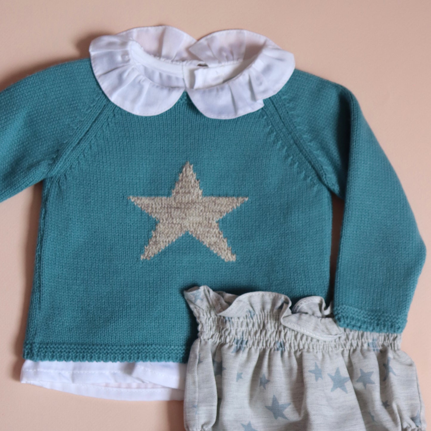 Conjunto Estrella Verde Turquesa