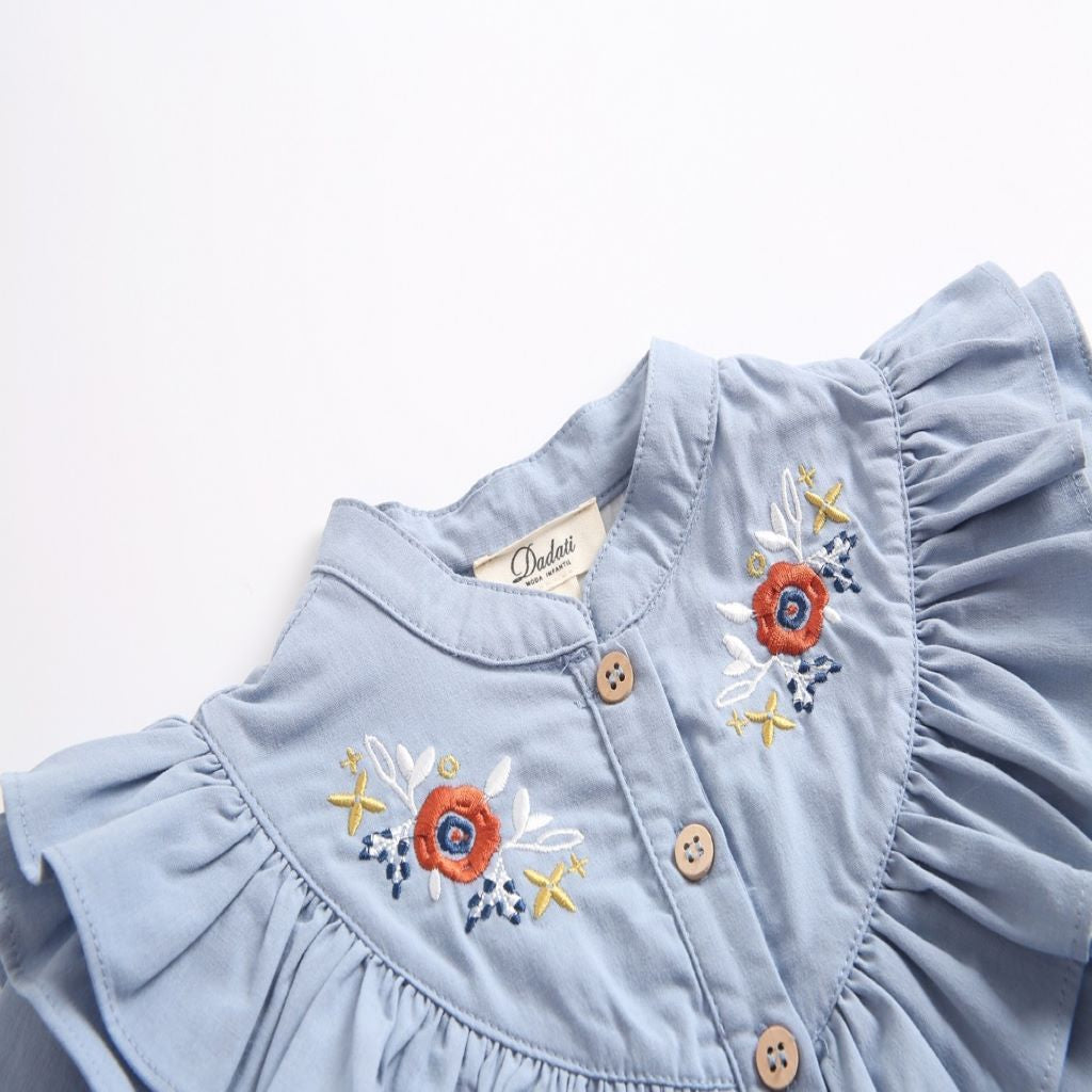 Vestido Jr demi flores