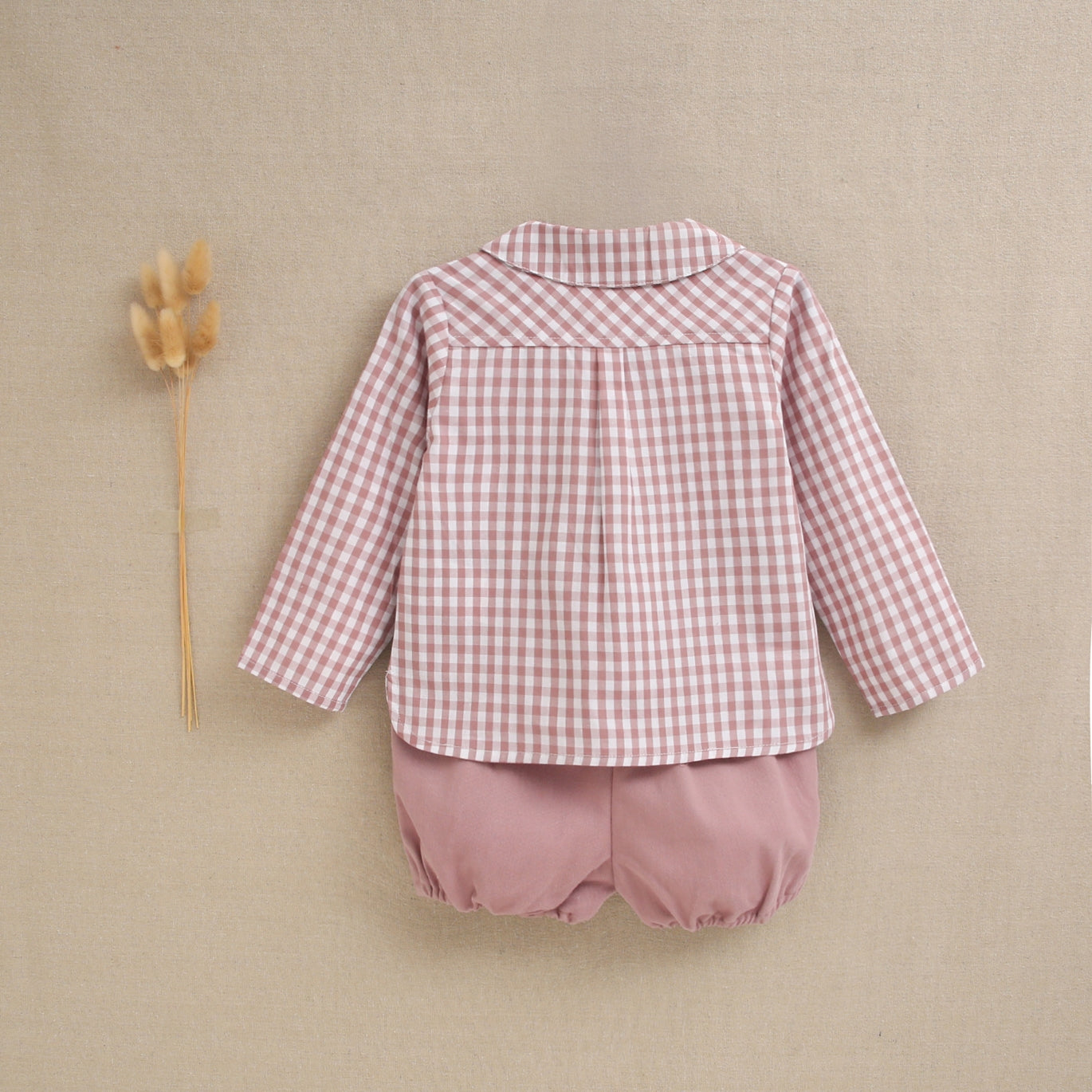 Conjunto bebé niño malva