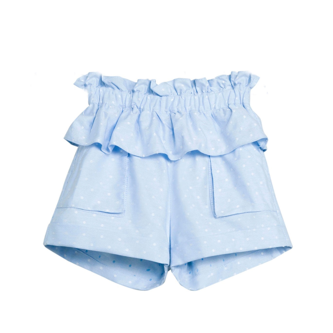 Short Jr niña topitos blancos