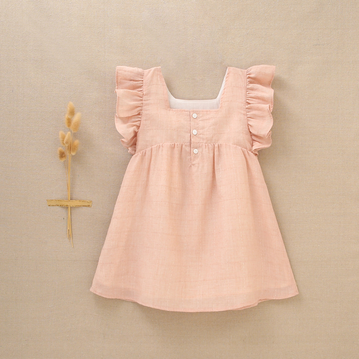 Vestido Jr niña hojas