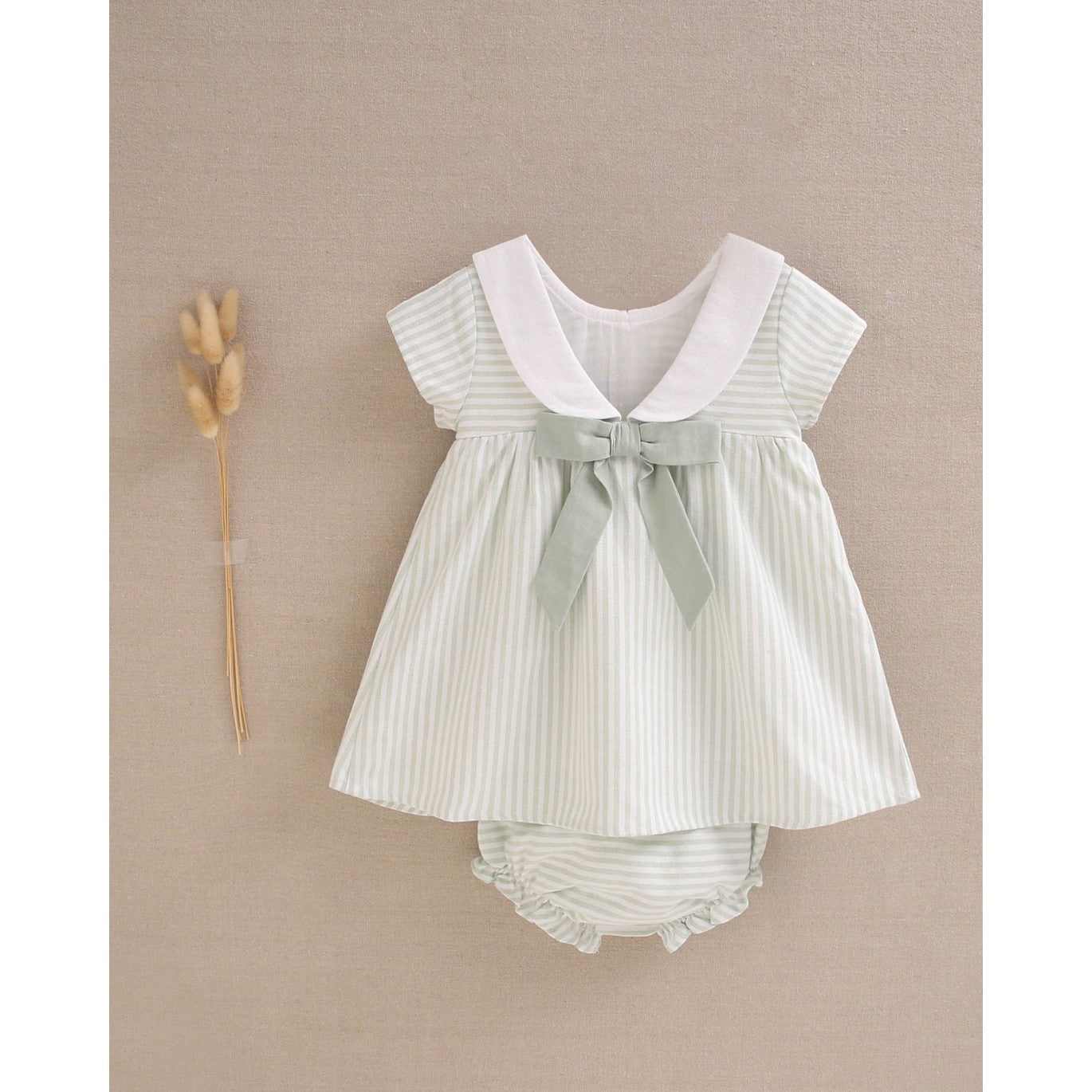 vestido bb niña rayas green day