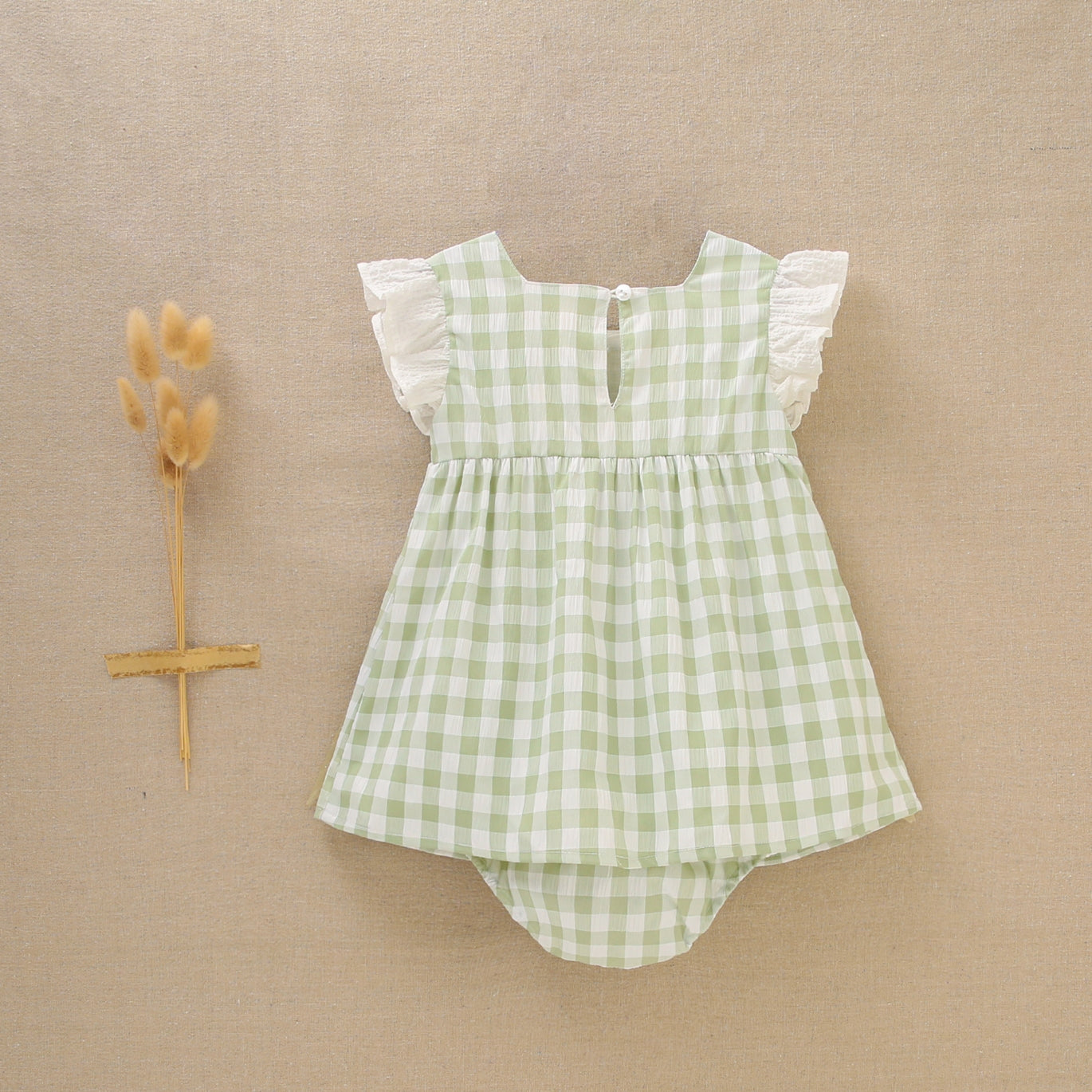 Vestido bebé niña menta