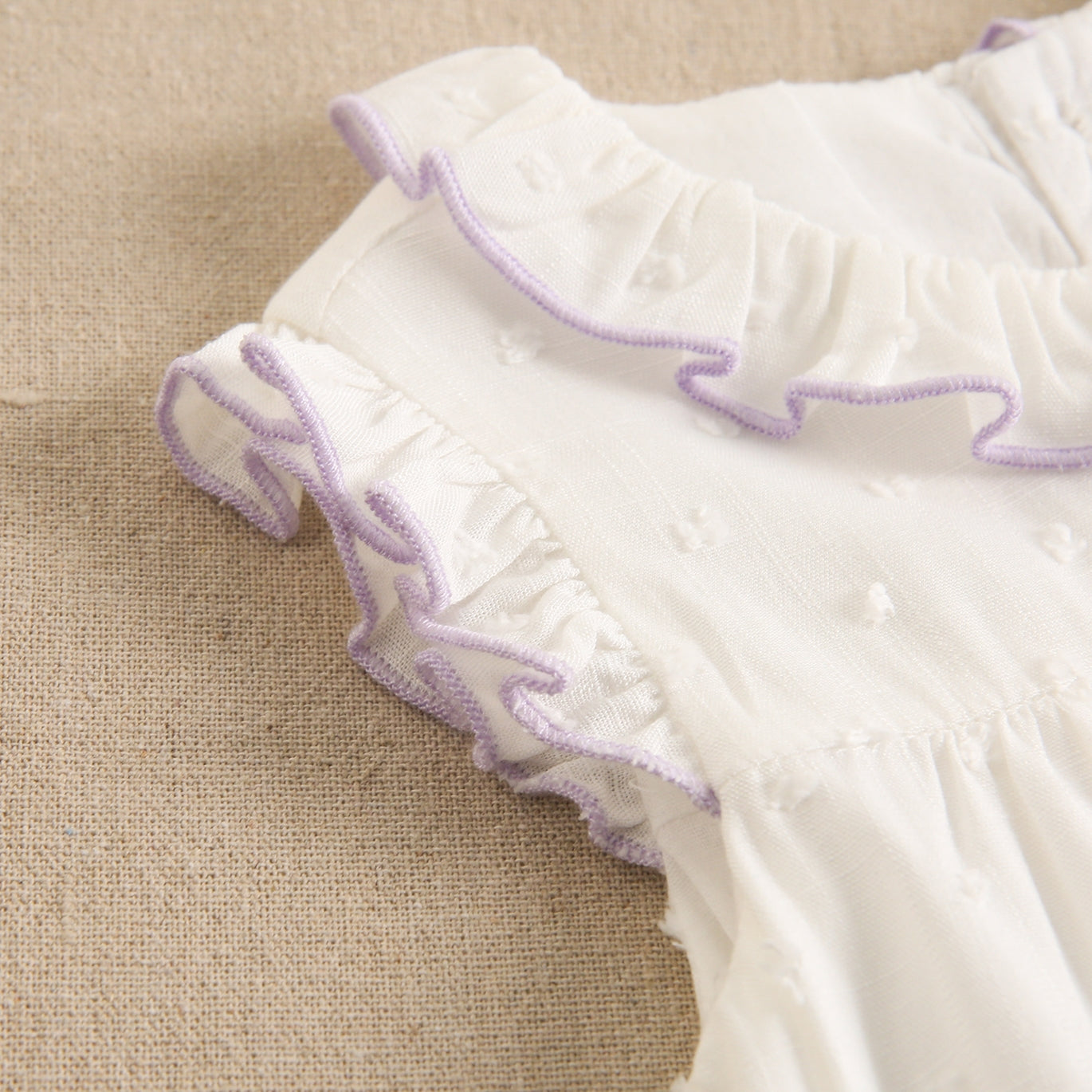 Vestido bebé plumeti violeta