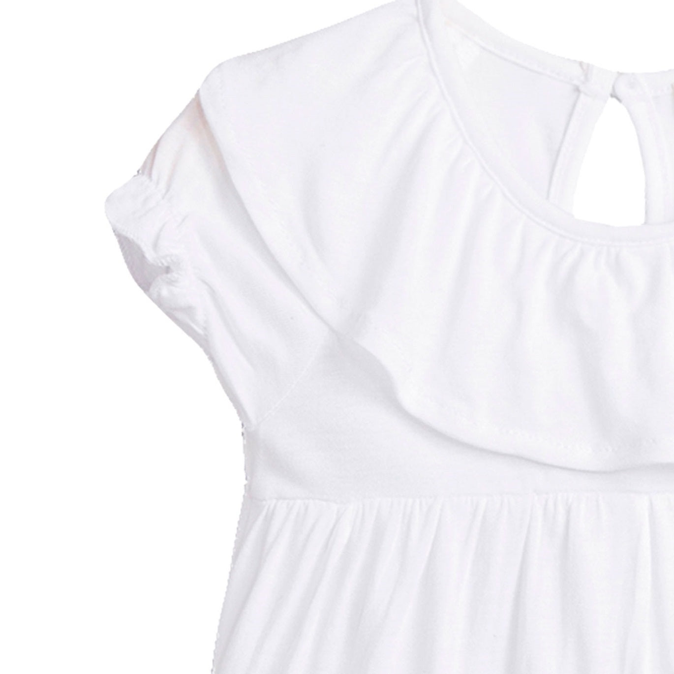 Camiseta bebé niña blanca manga corta