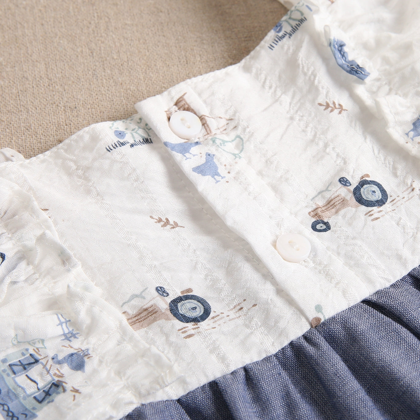 Vestido bebé niña estampado demi