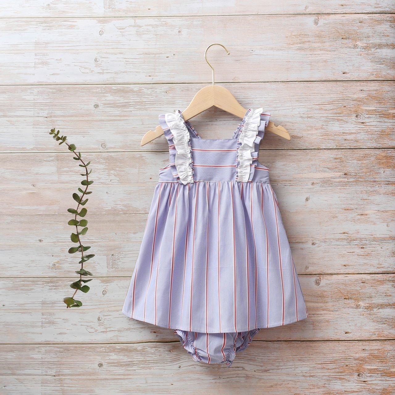 Vestido bebé niña multirayas