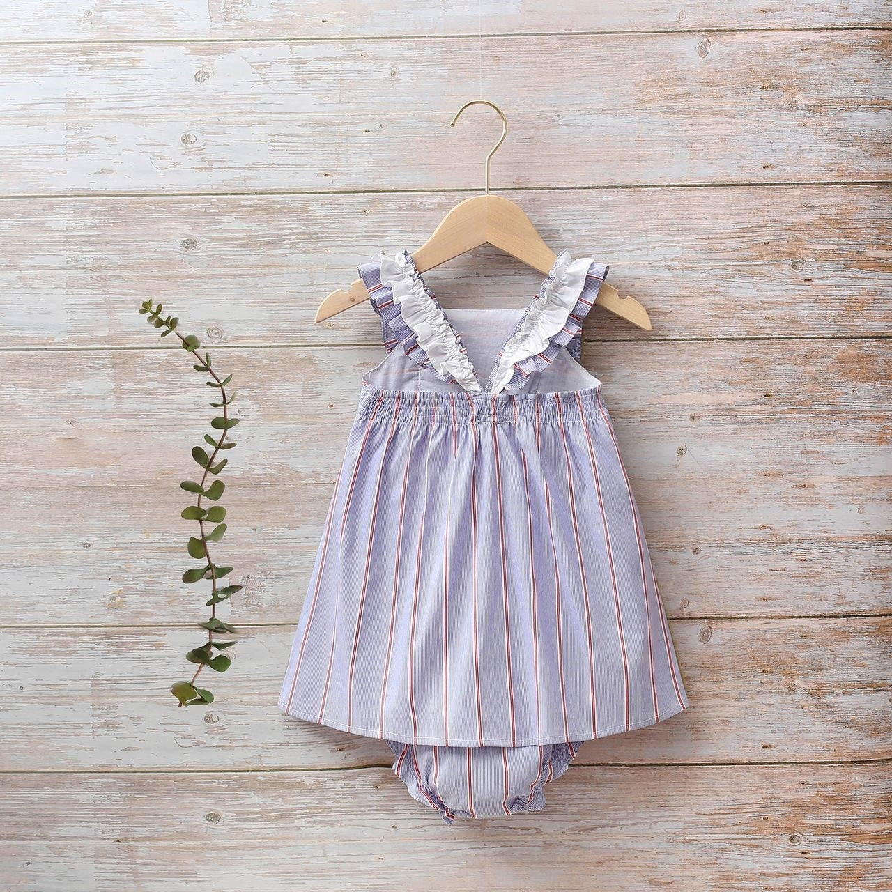Vestido bebé niña multirayas