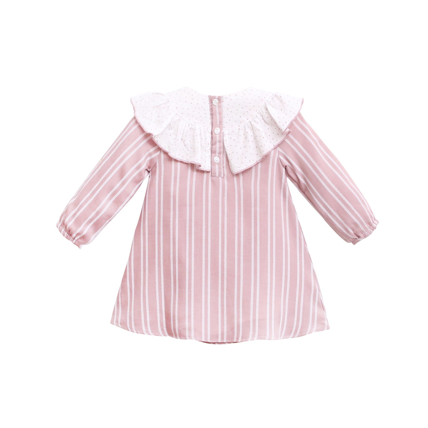 Vestido bebé niña rayas rosas