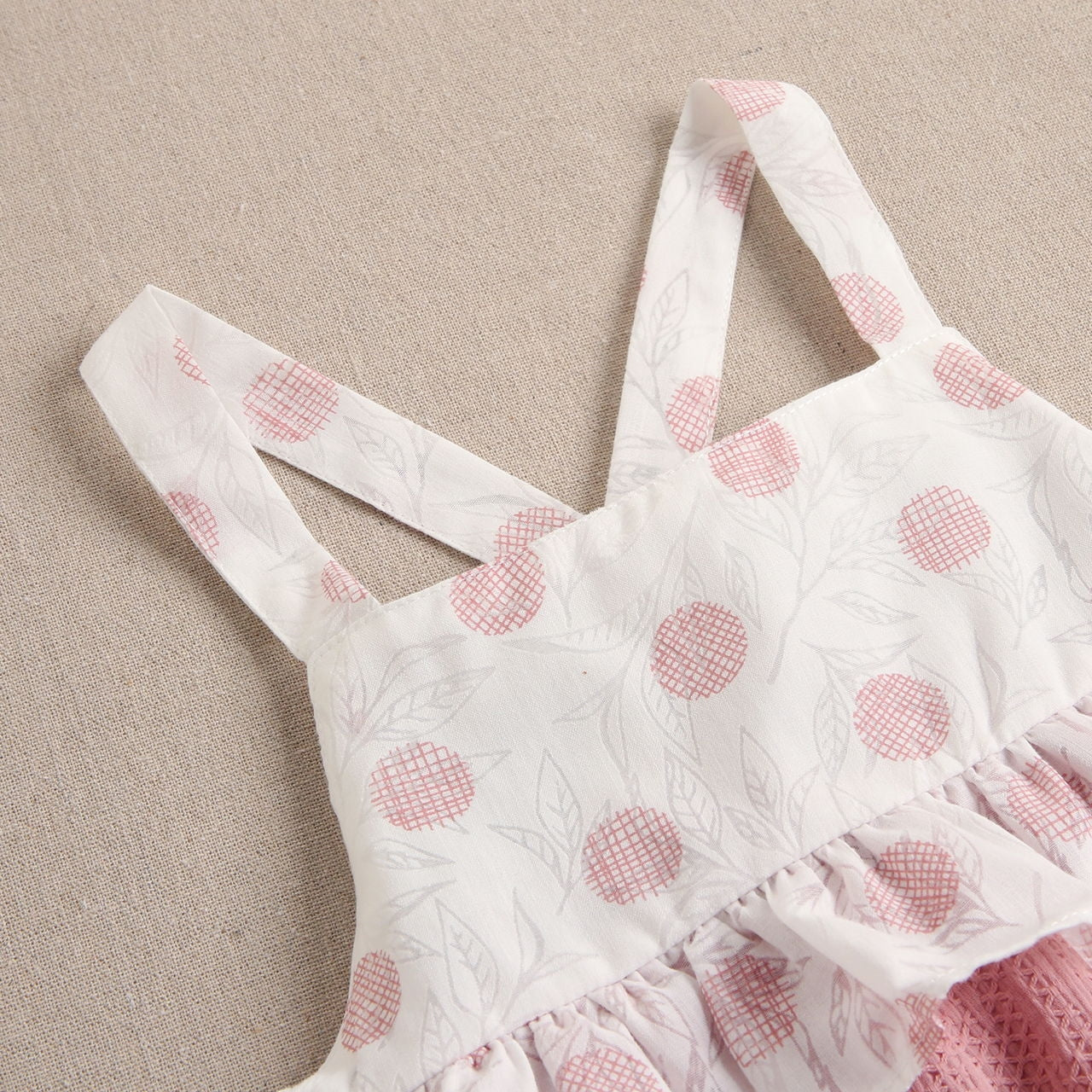 Vestido Jr estampado rosa