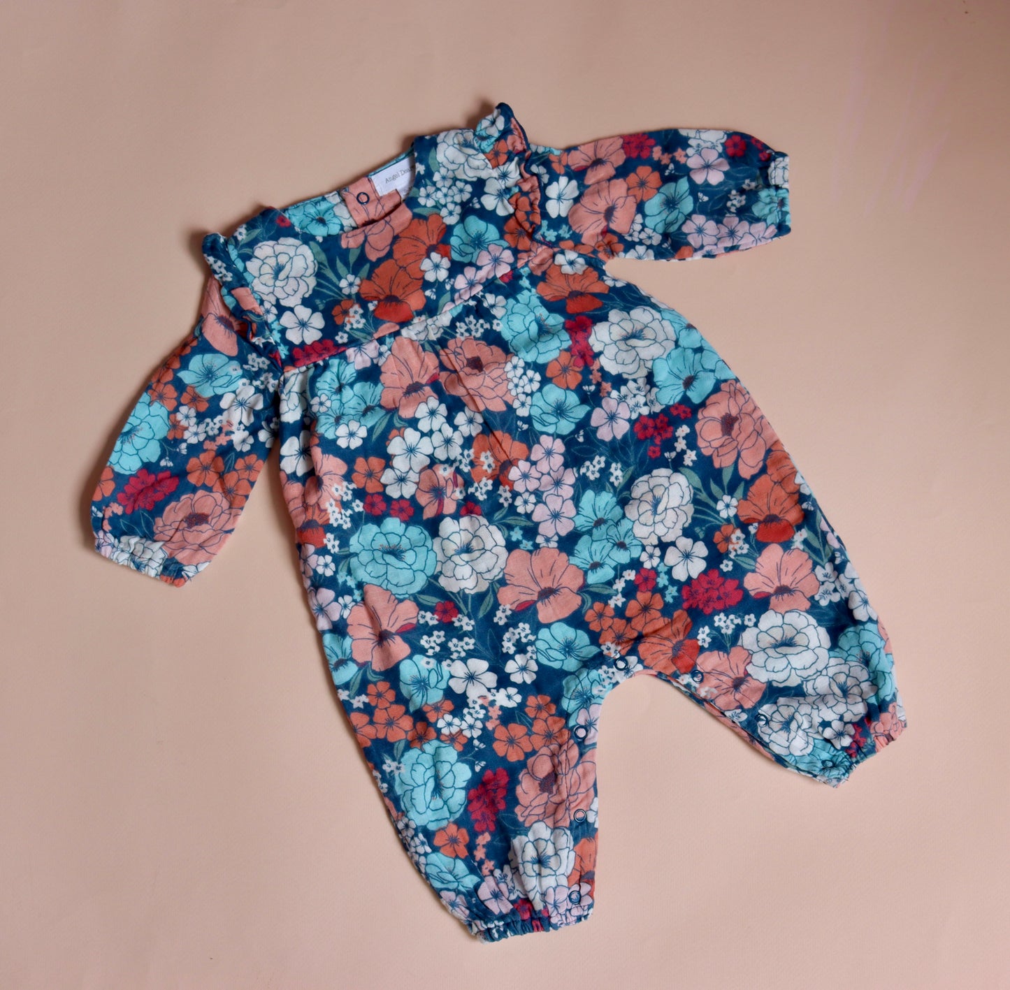 Body Flores Azul