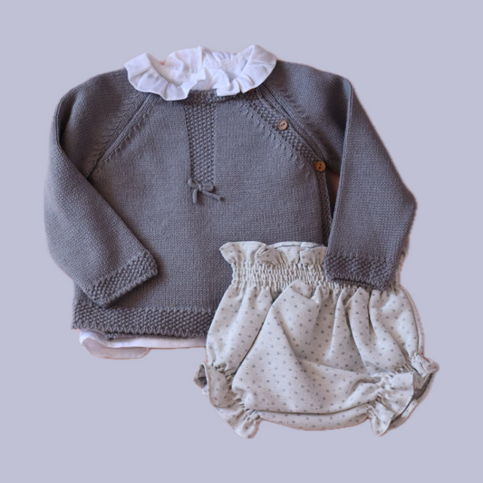 Conjunto Lazo Gris