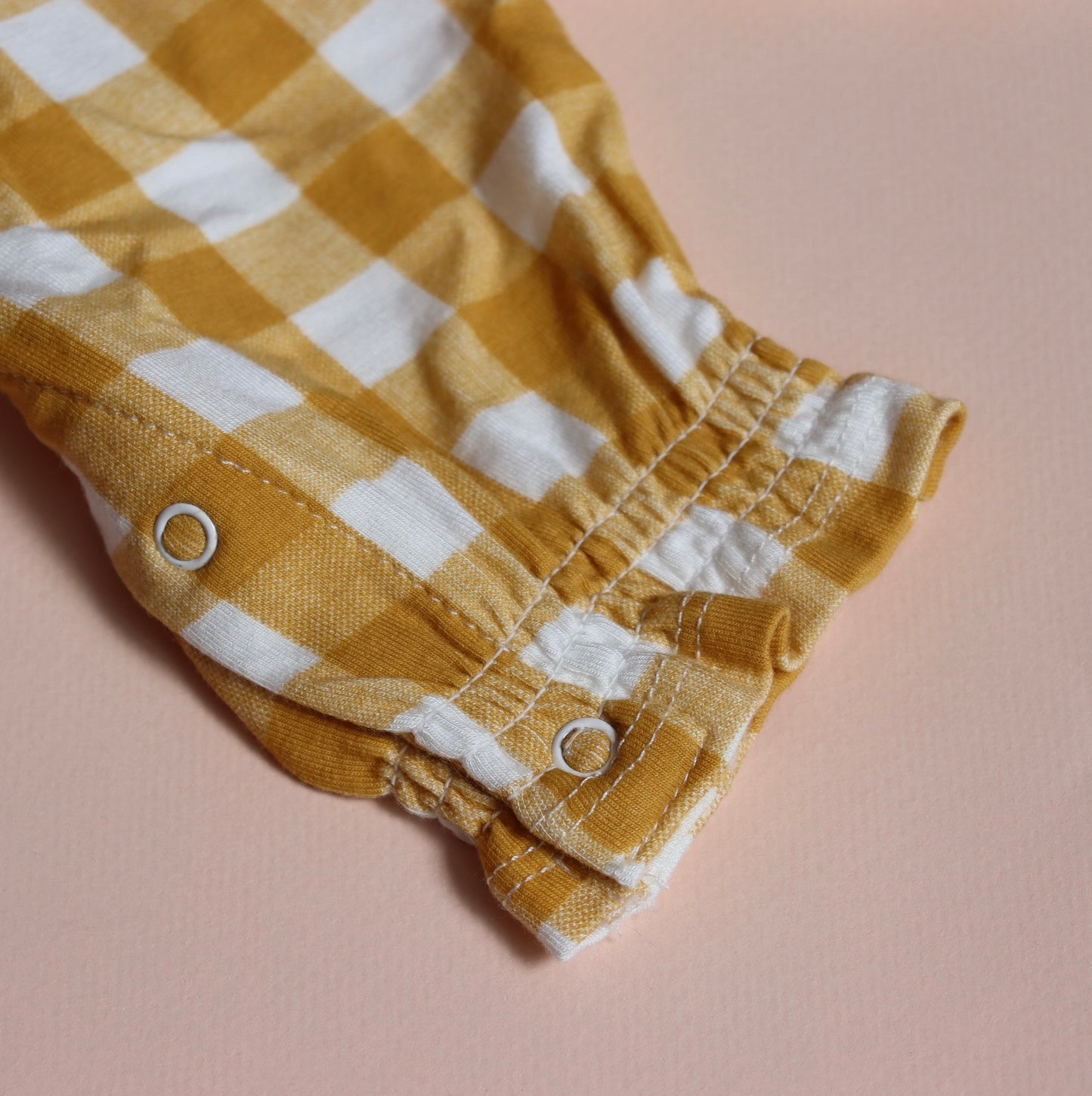 Smocked Front Coverall Honey Orange