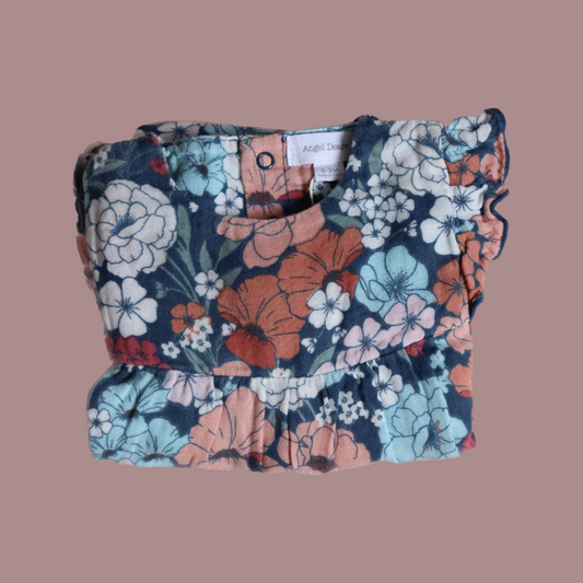 Body Flores Azul
