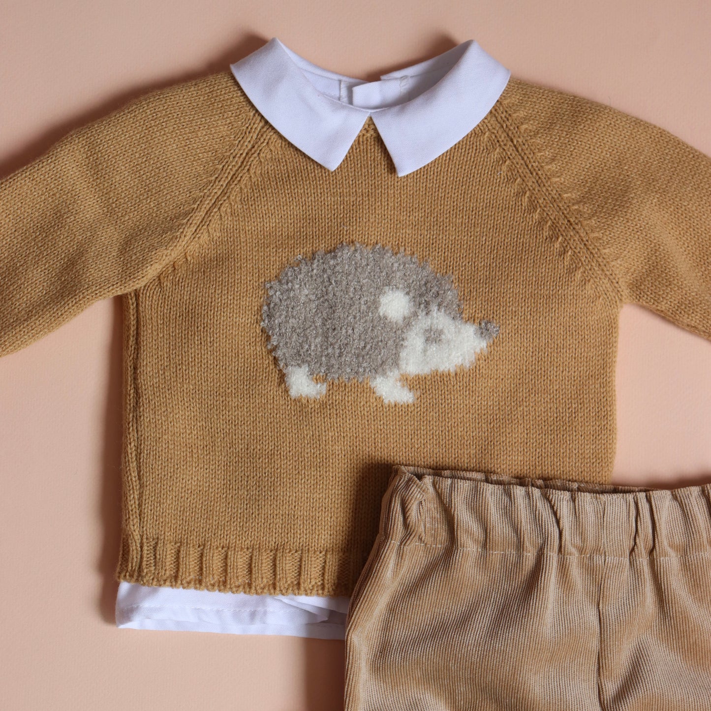 Conjunto Erizo Niño Beige