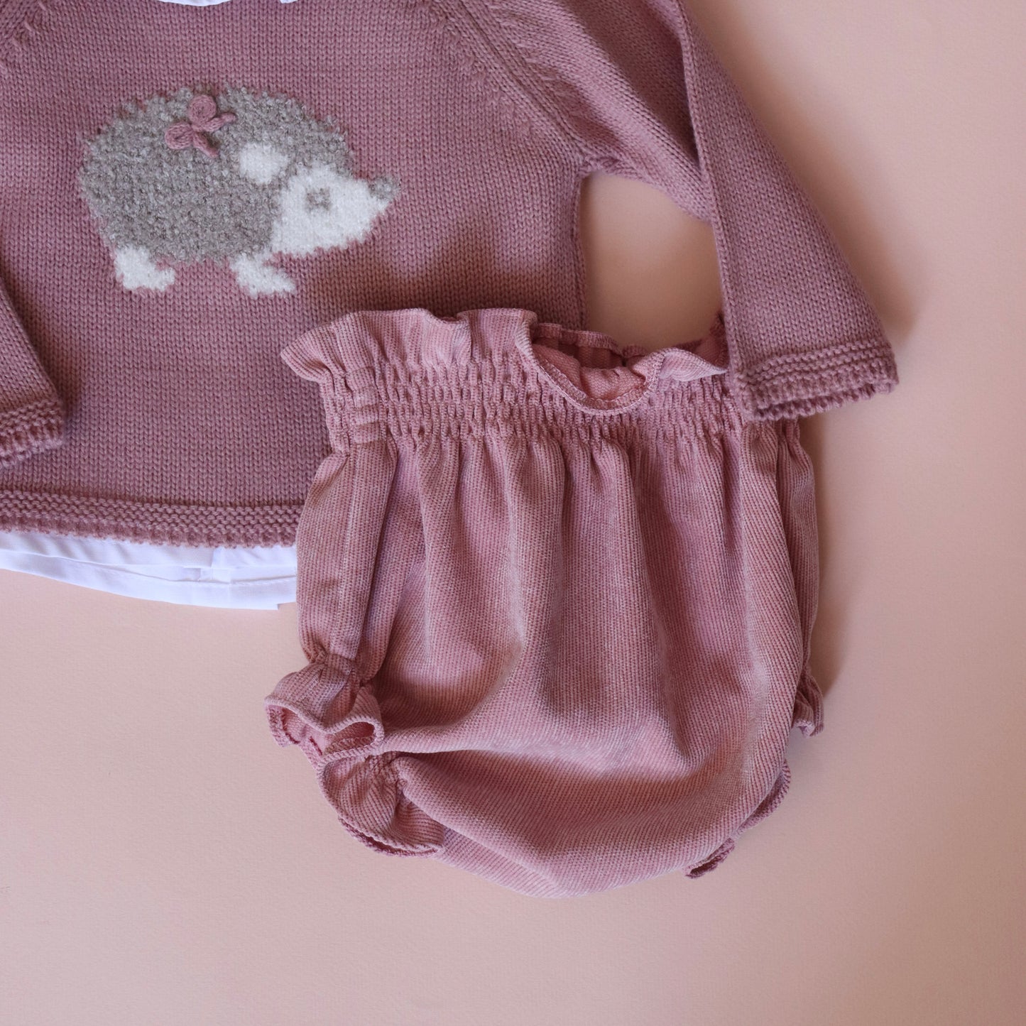 Conjunto Erizo Niña Rosa