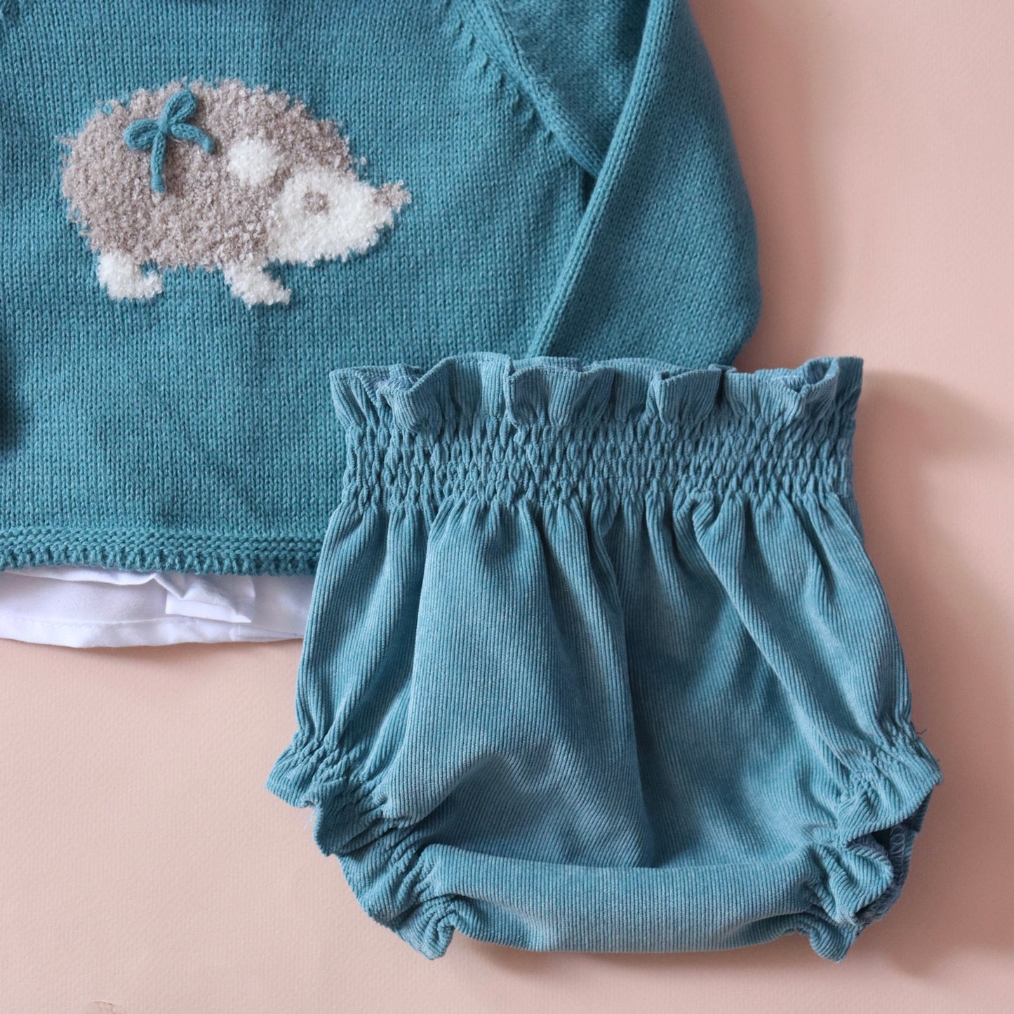 Conjunto Erizo Niña Verde