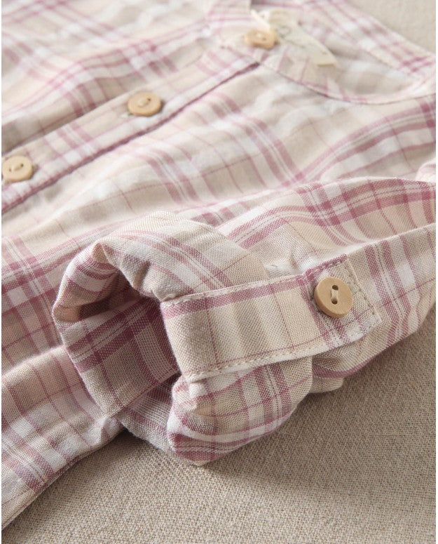 Conjunto bebé niño malva