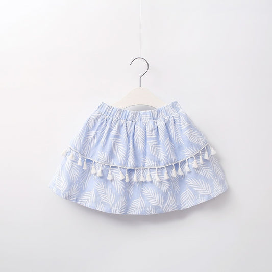 Falda niña jr hojas amazonas