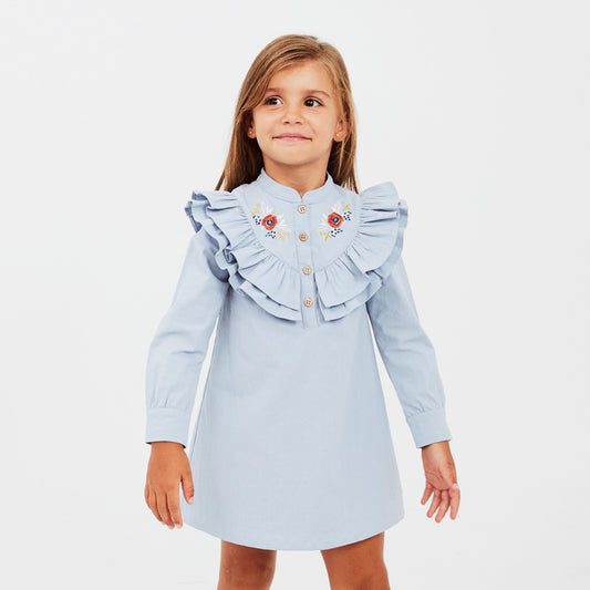 Vestido Jr demi flores
