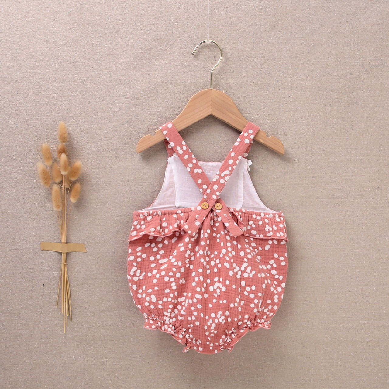 Ranita bebé niña bámbula rosa quemado
