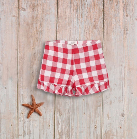 Short Jr niña cuadros vichy