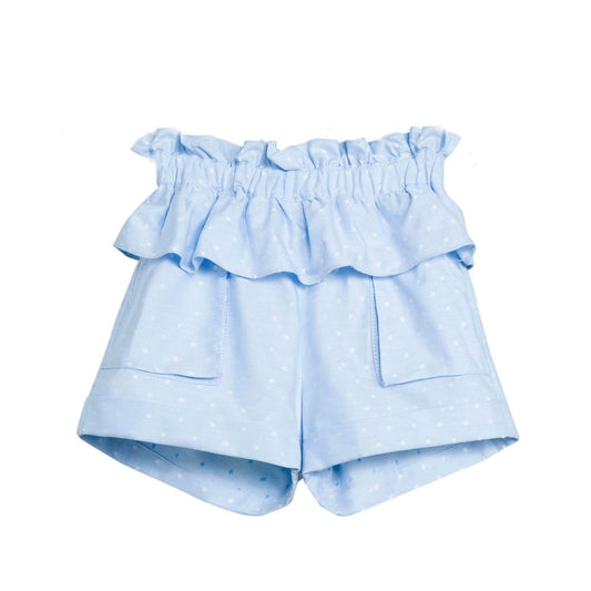 Short Jr niña topitos blancos