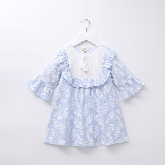 Vestido jr niña hojas amazonas