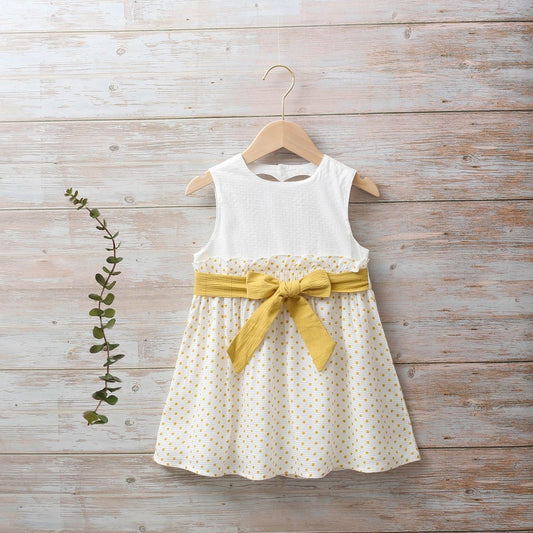 Vestido Jr niña lunares corazón