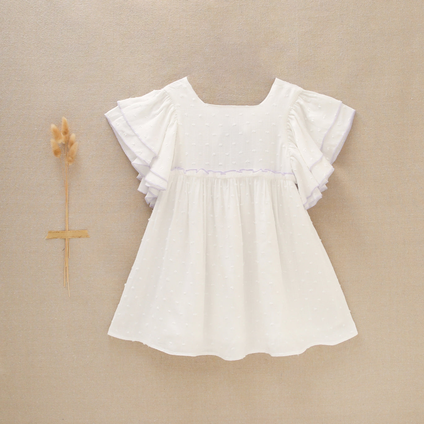 Vestido Jr niña plumeti violeta
