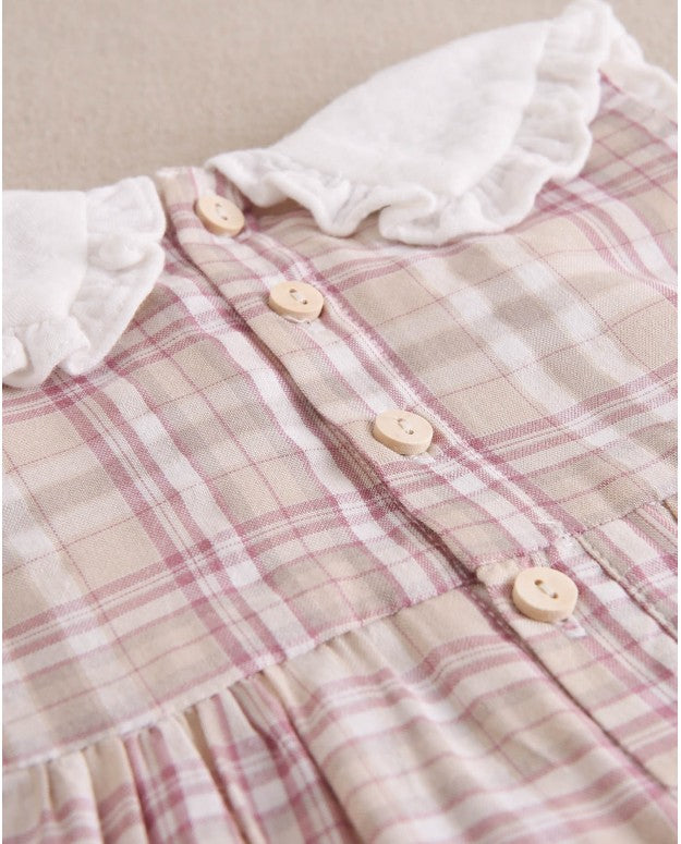 Vestido bebé para niña malva