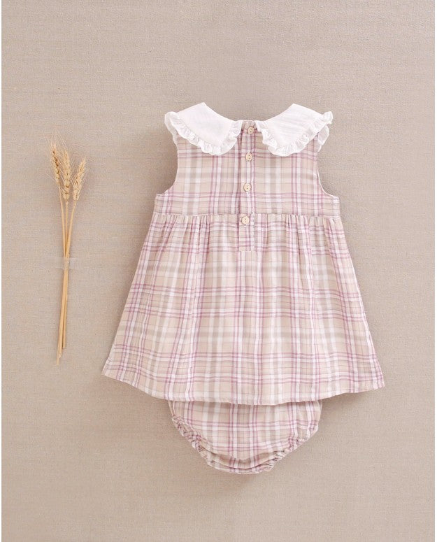 Vestido bebé para niña malva