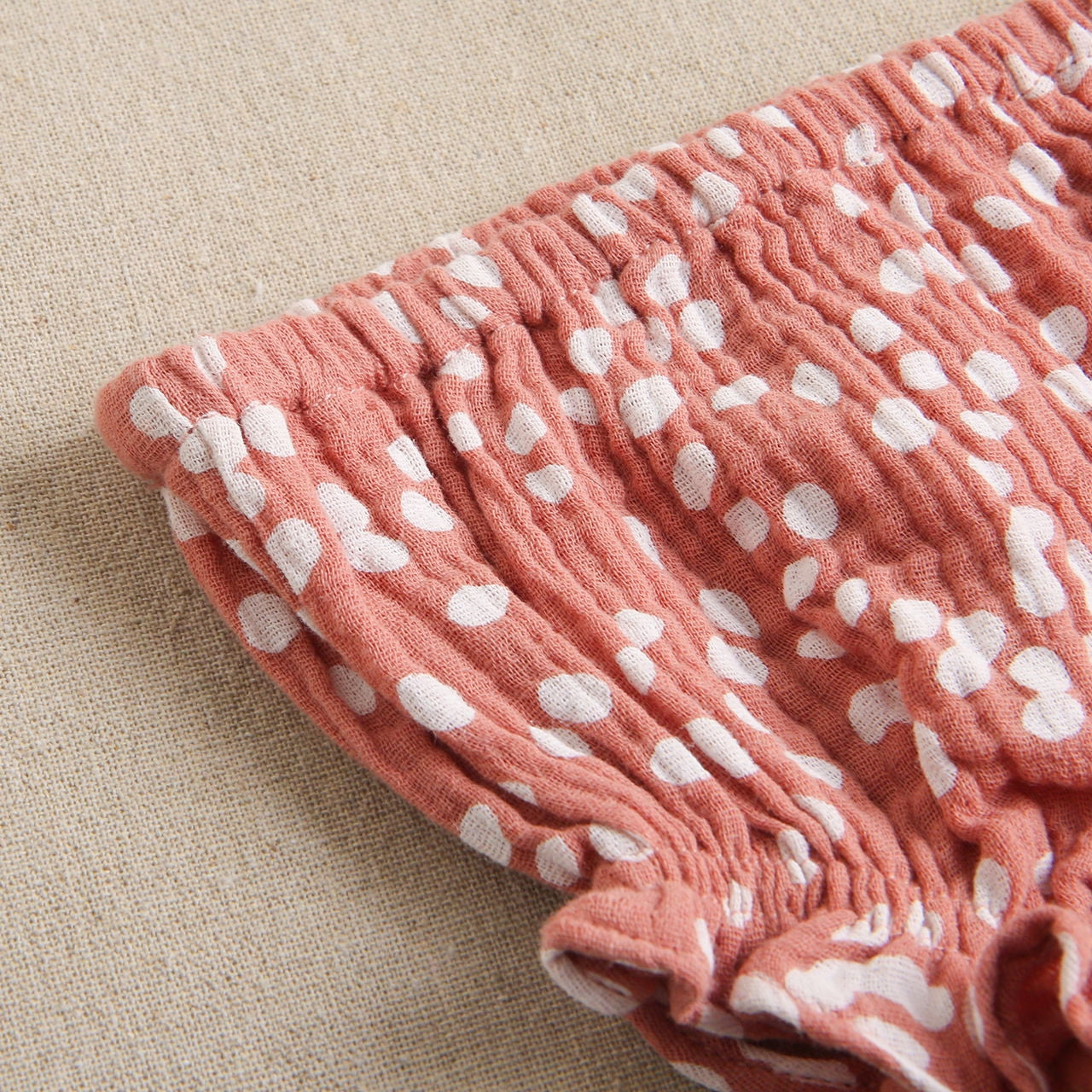 Vestido bebé niña bámbula rosa quemado