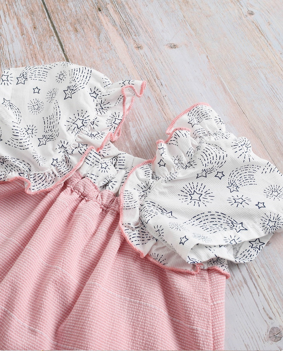 Vestido bebé niña estrellas fugaces