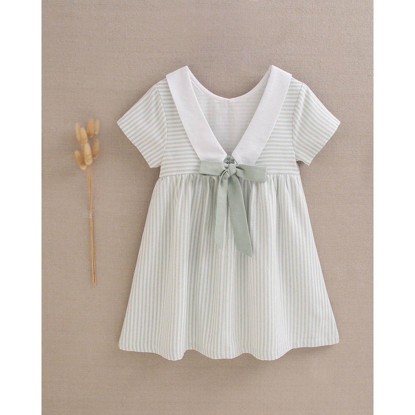 vestido niña jr rayas green day