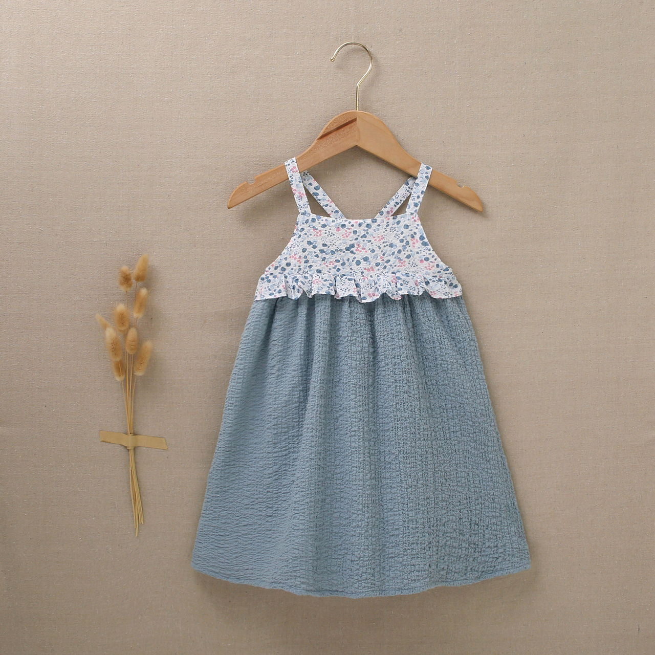 Vestido niña jr bámbula color azul