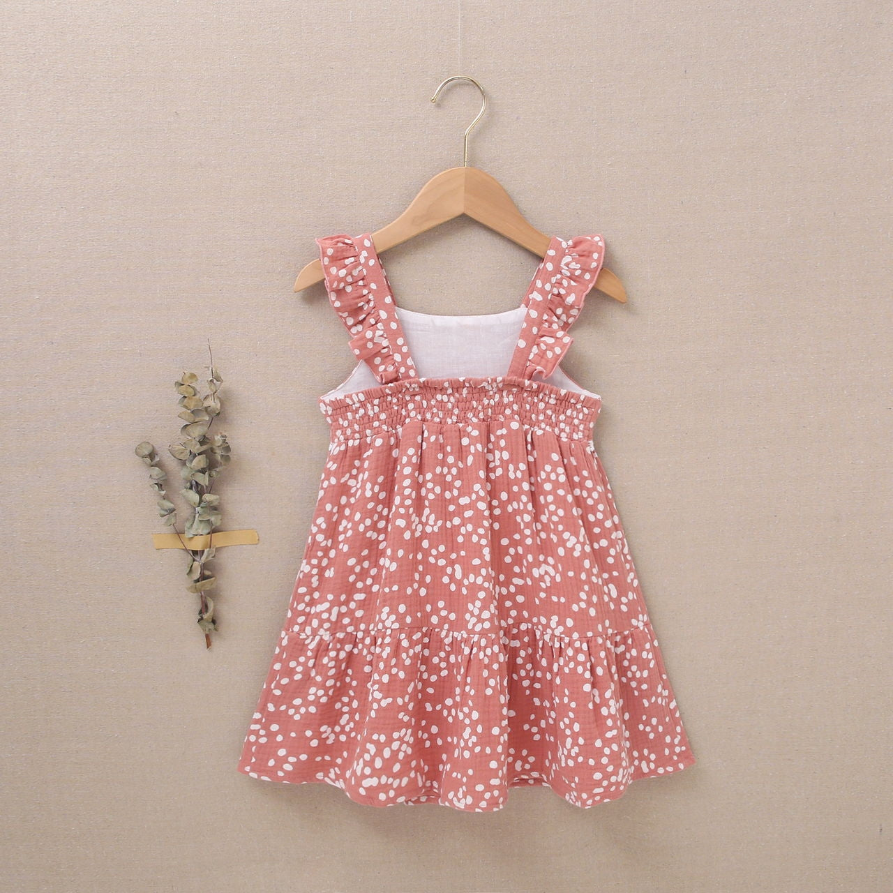 Vestido niña Jr Muselina lunares