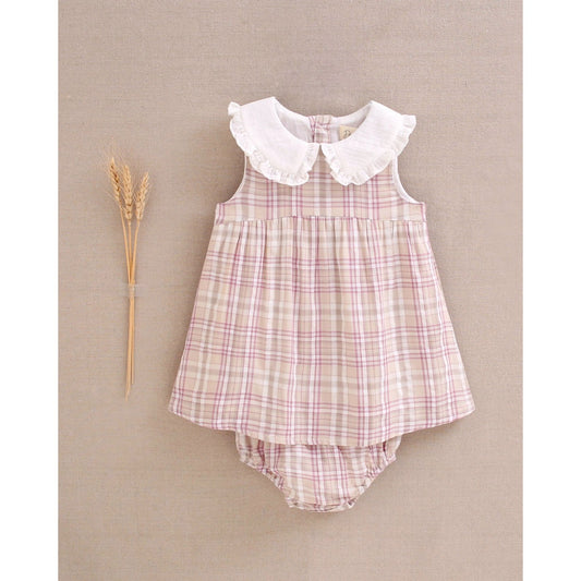 Vestido bebé para niña malva
