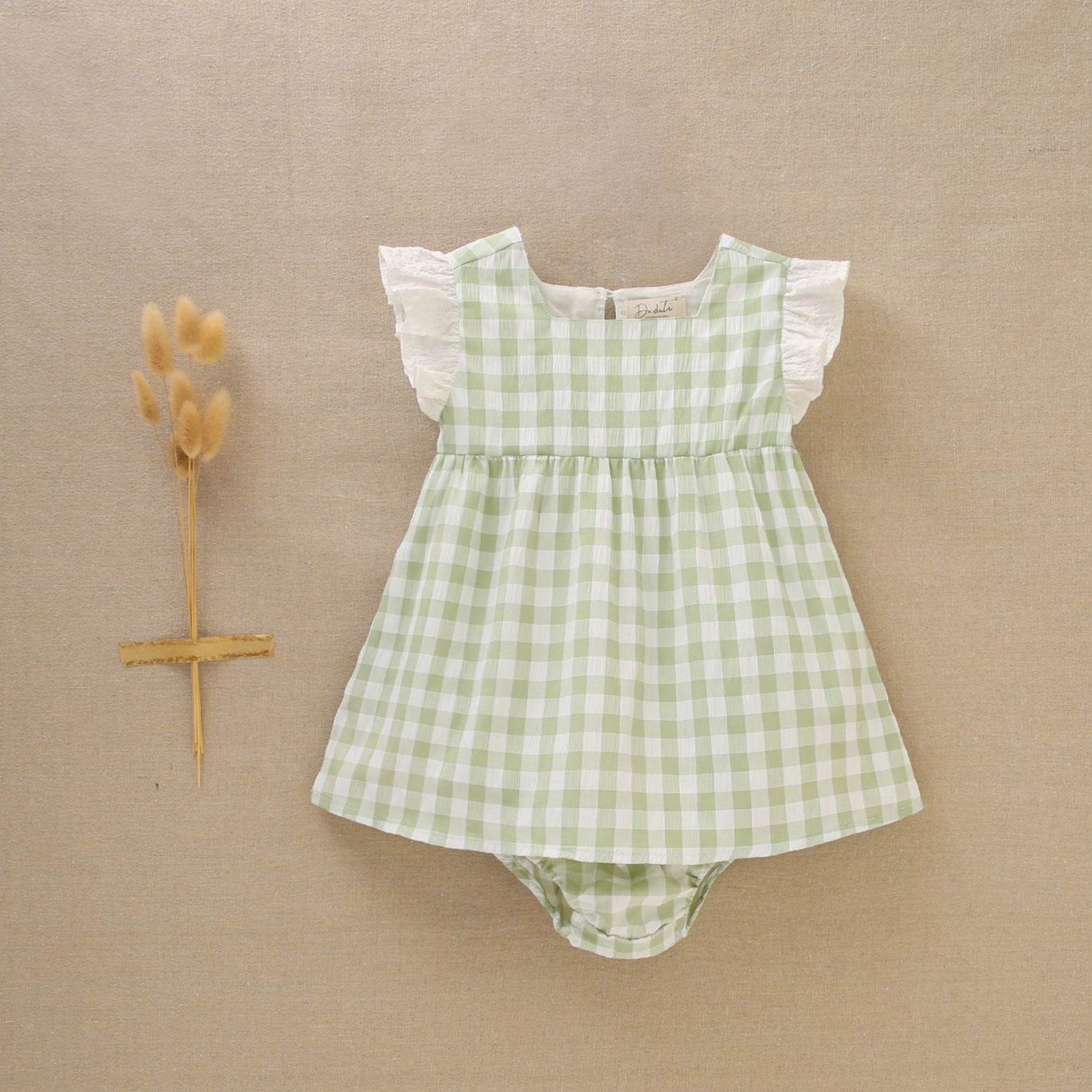 Vestido bebé niña menta