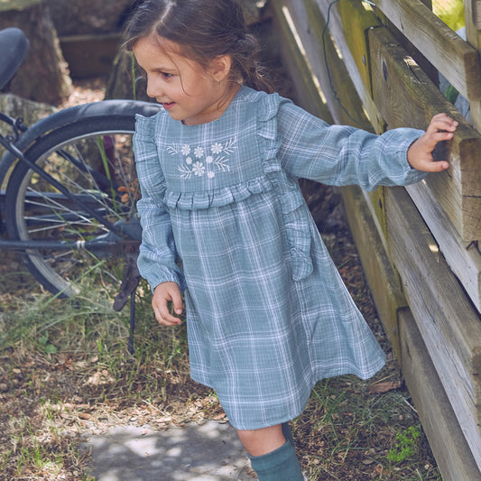 Vestido Jr niña musgo