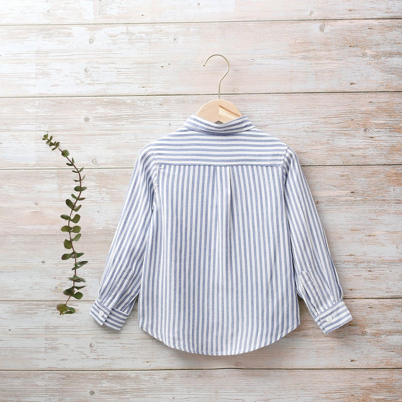 Camisa Jr niño rayas azules y blancas