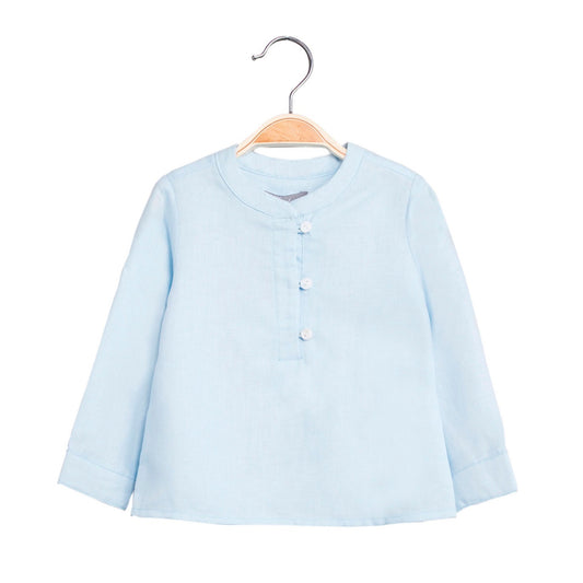 Camisa bebé niño azul agua