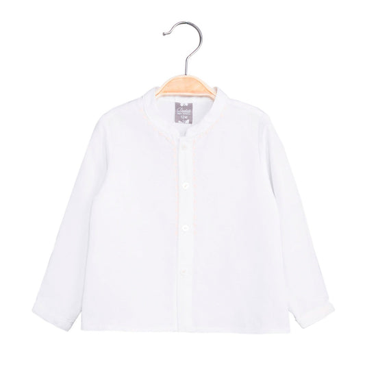Camisa bebé niño detalle rosa
