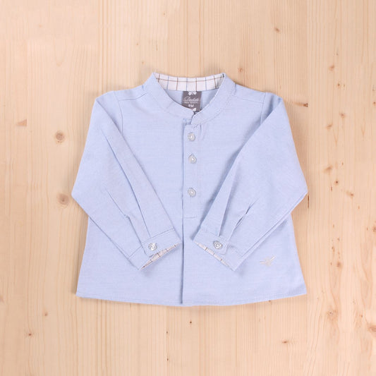 Camisa bebé niño Oxford azul