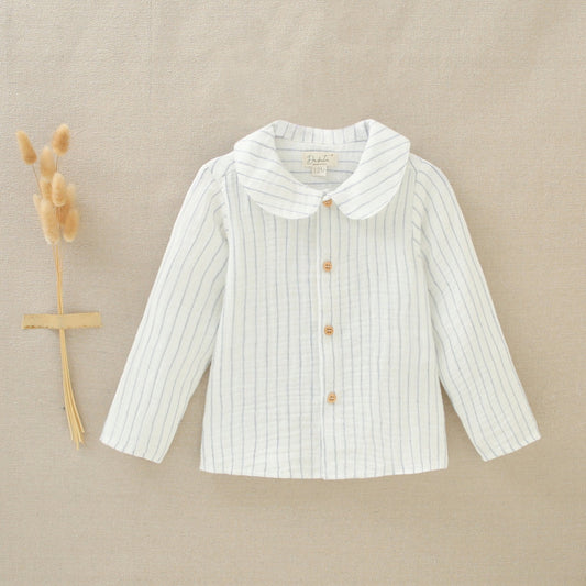Conjunto bebé niño rayas azules pitufo