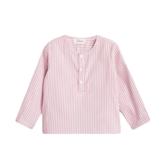 Camisa bebé niño rayas rosas