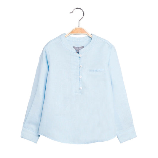 Camisa Jr niño azul agua