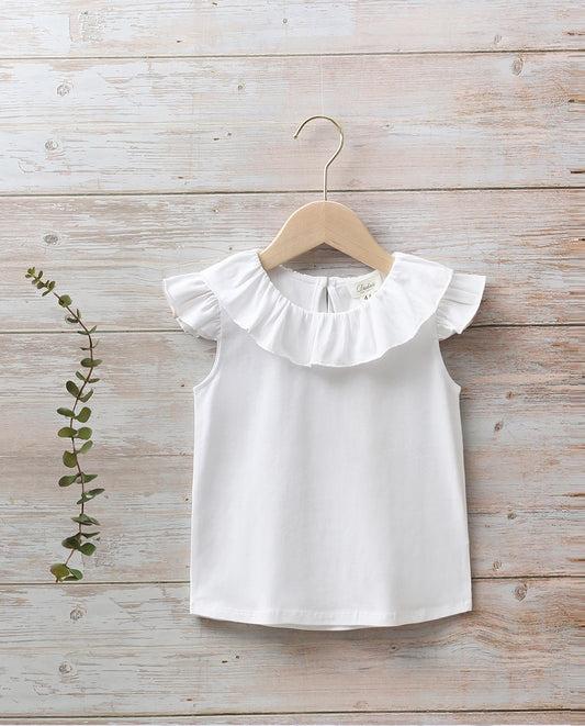 Camiseta Jr blanca olanes