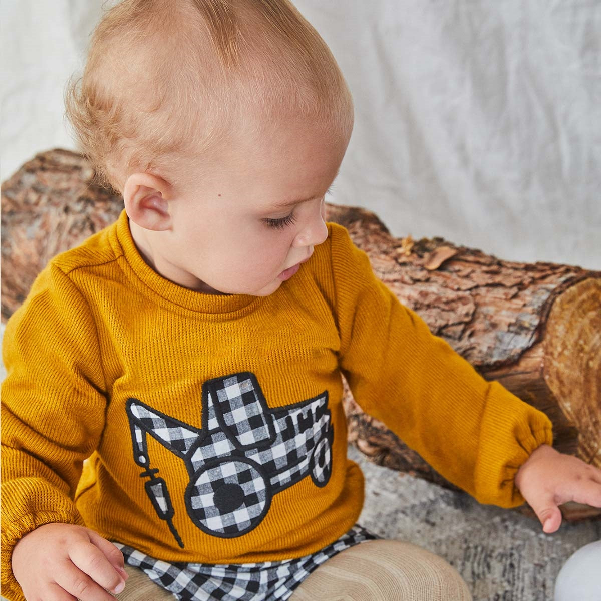 Conjunto bebé niño tractor