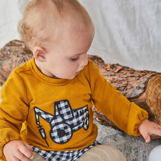 Conjunto bebé niño tractor